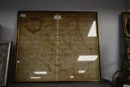 Original Map of Durham by Robert Morden circa 1700