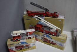 Three Corgi Diecast Fire Engines