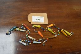 Vintage Murano Glass Bead Necklace