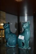 Pair of Poole Siamese Cats