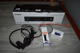 Canon Image Formula P208 Document Scanner, Headphones, Torch, and a Portable Heater