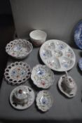 Hand Painted Portuguese Serving Dishes etc.
