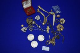 Costume Jewellery, Coinage, etc.