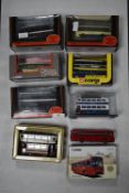 Eight Diecast Buses Including Corgi and First Editions
