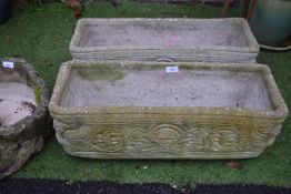 Pair of Rectangular Garden Planters