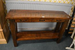 Solid Darkwood Console Table