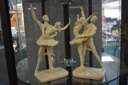 Pair of Ballet Dancer Figures by Academy (small faults to both)