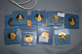 Twelve William Wilberforce Bronze Medallions (some AF)
