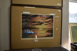 Scottish Islands Signed Etching by James Briddy