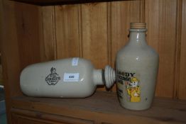 Stoneware Water Bottle and Cider Flagon