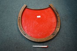 Carved Wooden Horseshoe Pub Tray