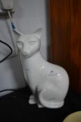 Poole Pottery White Cat