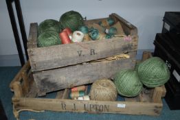 *Vintage Wooden Crates, Garden Twine, Hessian Bags, etc.