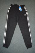 Adidas Three Stripe Black Joggers Size: M