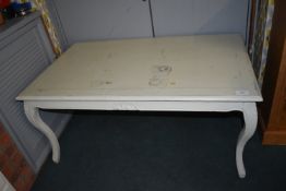 *Painted Low Table on Cabriole Legs