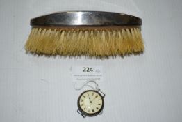 Hallmarked Sterling Silver Brush, and a Lady’s Wristwatch