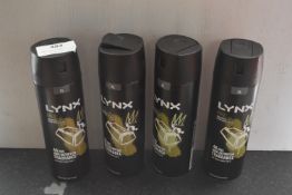 4x Lynx Gold Deodorant Body Sprays