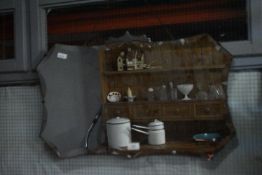 1930's Art Deco Style Bevelled Edge Mirror