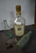 White Horse Vintage Whisky Bottle, and a Hull Codd Bottle