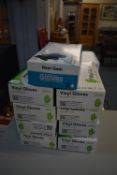 Nine Packs of Pro Form Disposable Vinyl Gloves