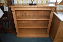 Solid Pine Three Tier Bookshelf