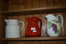Three Pottery Jugs