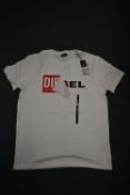 Diesel Diego White T-shirt Size: L
