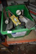 *Box of Assorted Tools Including Spectra Precision Laser