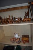 *Quantity of Assorted Carved Wood Animals, etc.
