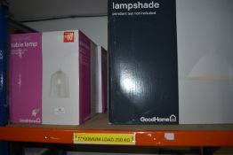 *Two Tables Lamps and a Lampshade