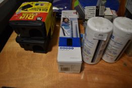 *Wipes, Binder Clips, Rat and Mouse Traps, Staples, Clips, etc.