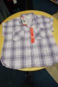 *Jachs Girlfriend Purple Plaid Short Sleeve Top Size: M
