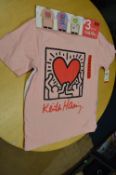 Keith Haring T-Shirts Size: 9-10 years 3pk