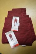 *Mondetta Red Brushed Jacquard Leggings Size: M