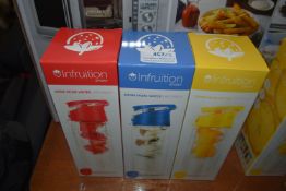 Three Infruition Sports Drinks Bottles