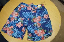 *Kirkland Signature Men’s Flower Pattern Swim Shorts Size: S