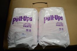 *Two Packs of Huggies Pullups Training Pants