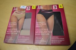 *Jezebel Seamless Shaping Briefs Size: S 2x 3pk