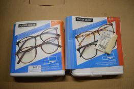 *Two Packs of Foster Grant Reading Glasses +1.25 and +3.00