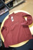 *Nautica Maroon V-Neck Fleece Size: M