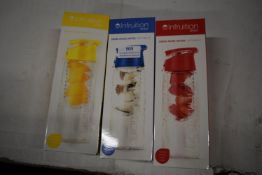 Three Infruition Sport Drinks Bottles