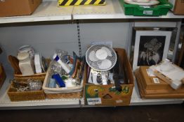 Household Goods Including Pottery, Glassware, Fan, etc
