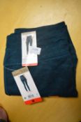 *Mondetta Blue Brushed Jacquard Leggings Size: S