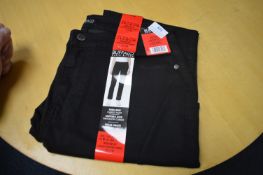 *Buffalo Black High Rise Cargo Trousers Size: 12