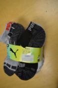 10 Pairs of Puma Kid’s Low Cut Drycell Socks Size: 12-1.5