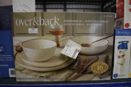 *Over & Back 16pc Dinnerware Set