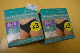 *Washable Period Underwear Size: S 2x 3pk