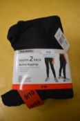 Youth’s Active Leggings 2pk Size: 9-10 years