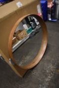*Galley Keynes Walnut Framed Mirror 100cm