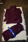 *Jane & Bleecker Burgundy Dressing Gown Size: L
